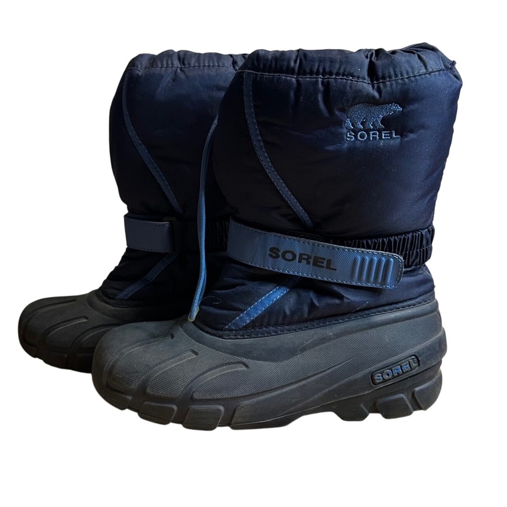 Sorel Kids Snow Commander Snow Boots Winter Boots Blue Size 5 Toddler